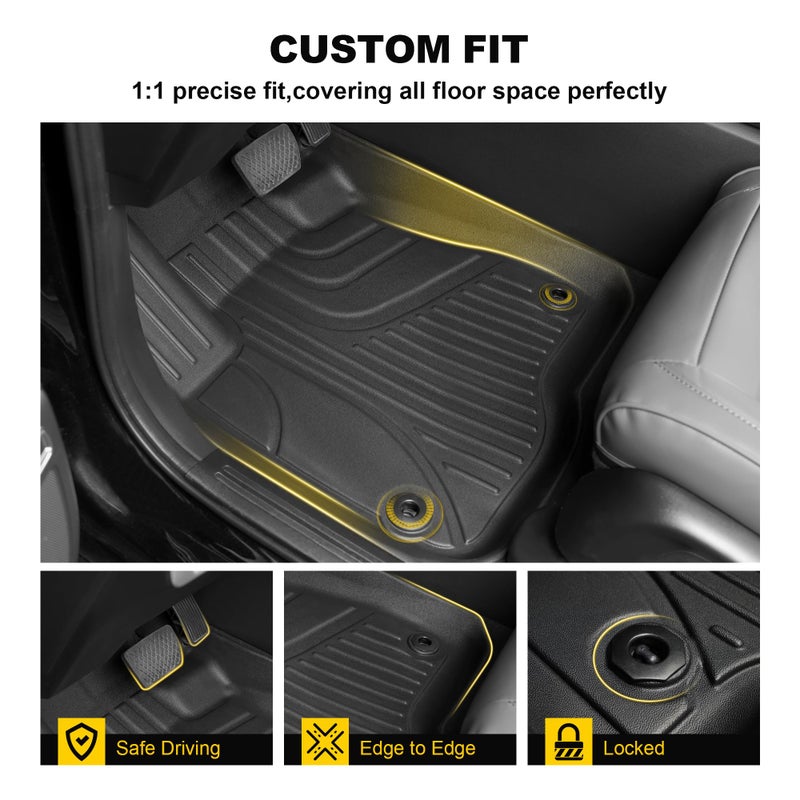 TTX LIGHTING Floor Mats & Cargo Liner Fit for Honda CRV 2023-2025 2026 All Models (Include Hybrid) - Custom Fit All Weather Floor Liners & Trunk Mat (Upper Deck) 2025 CR-V Accessories Full Set Car Mats - Image 5