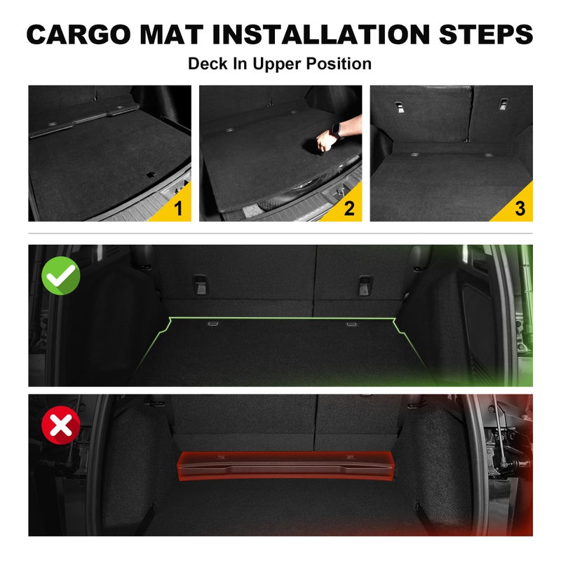 TTX LIGHTING Floor Mats & Cargo Liner Fit for Honda CRV 2023-2025 2026 All Models (Include Hybrid) - Custom Fit All Weather Floor Liners & Trunk Mat (Upper Deck) 2025 CR-V Accessories Full Set Car Mats - Image 2