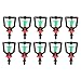 Zerodis Drip Irrigation Emitters, 10pcs Adjustable 360 Degree Sprinklers with Single Barb Micro Plant Misting Nozzles - Image 2