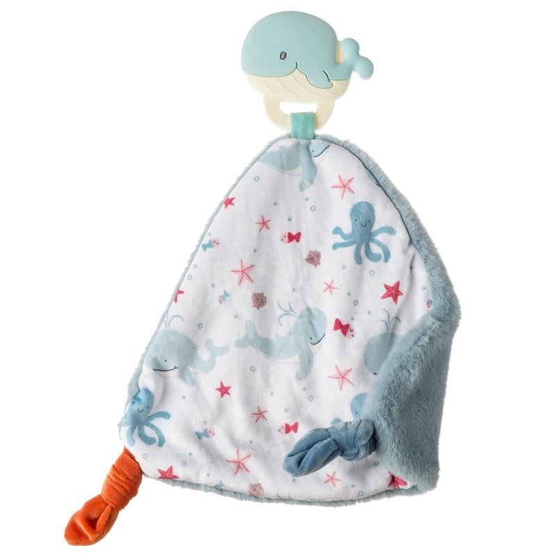 Mary Meyer Chewy Crew Soothing Baby Teether Lovey 10Inches Whale - Image 2
