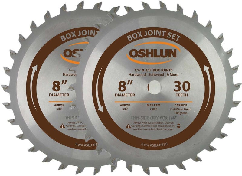 Oshlun SBJ0830 8Inch Box and Finger Joint Set