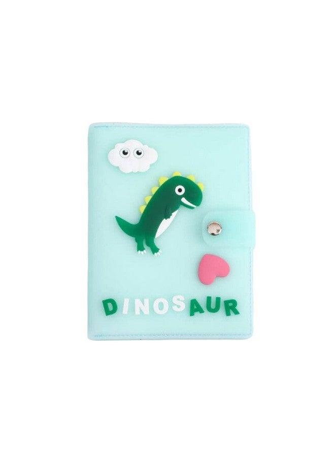 FunBlast FunBlast Diary - A6 Size, Dinosaur Theme Diary, Diary with Button Lock, Diary for Girls, Notepad Diary, Return Gifts for Kids, Diary for Journaling with Silicone Cover (90+ Pages) (Light Green)  - Image 1