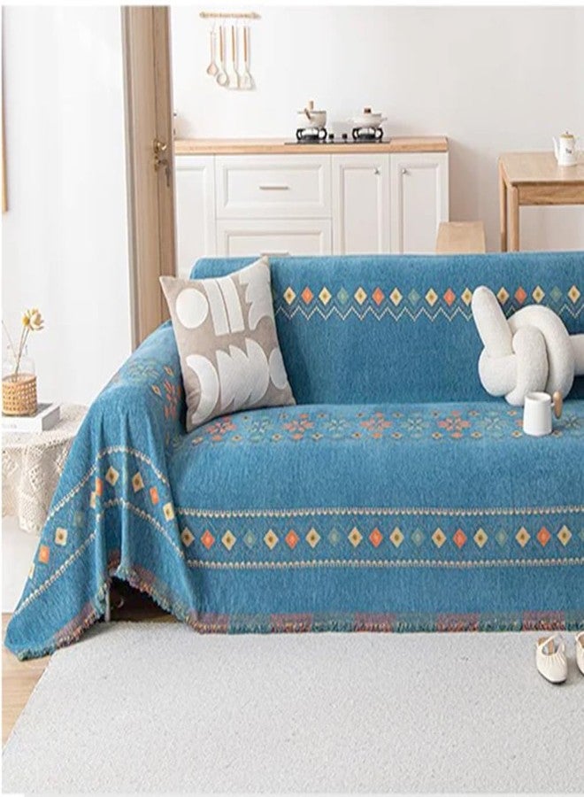 Deisy Dee Sofa Covers for 3 Cushion Couch Sofa Chenille Sofa Slipcover Couch Covers for Sectional l Shaped Couch Pets Protector Furniture Covers (Boho, 71" x 118") - Image 2