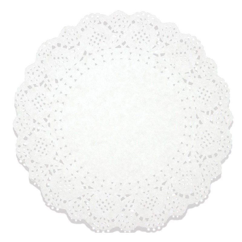 Juvale Juvale Lace Doilies Paper 250 Pack Set Decorative Round Placemats Bulk Table Runner Cake Box Liners Desserts Baked Treat Display Ideal for Weddings Tableware Decoration  White 105 Inches