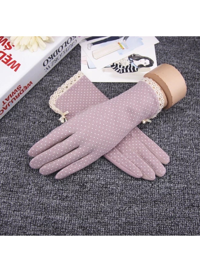 Generic Women's UV Protection Gloves – Breathable Sunblock Driving Gloves with Touchscreen Fingertips for Summer Cycling & Outdoor Activities  - Image 3
