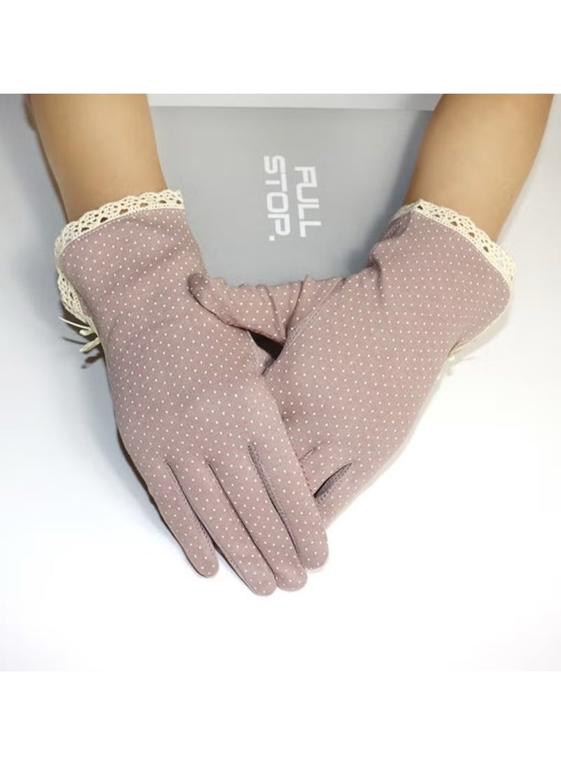 Generic Women's UV Protection Gloves – Breathable Sunblock Driving Gloves with Touchscreen Fingertips for Summer Cycling & Outdoor Activities  - Image 5