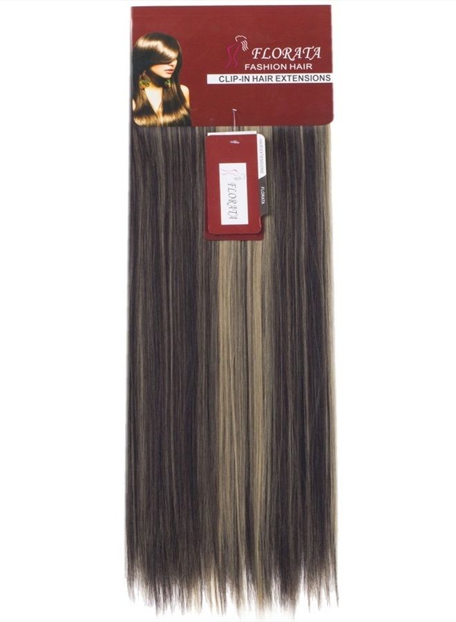 Lelinta 7Pcs 16 Clips 23"-24" Thick Curly Straight Full Head Clip in on Double Weft Hair Extensions - Image 3