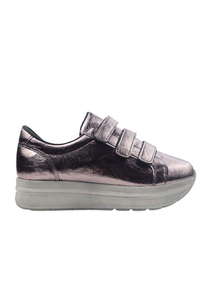 Crash Fashion Sneaker Casual Leather - Metal - Image 2