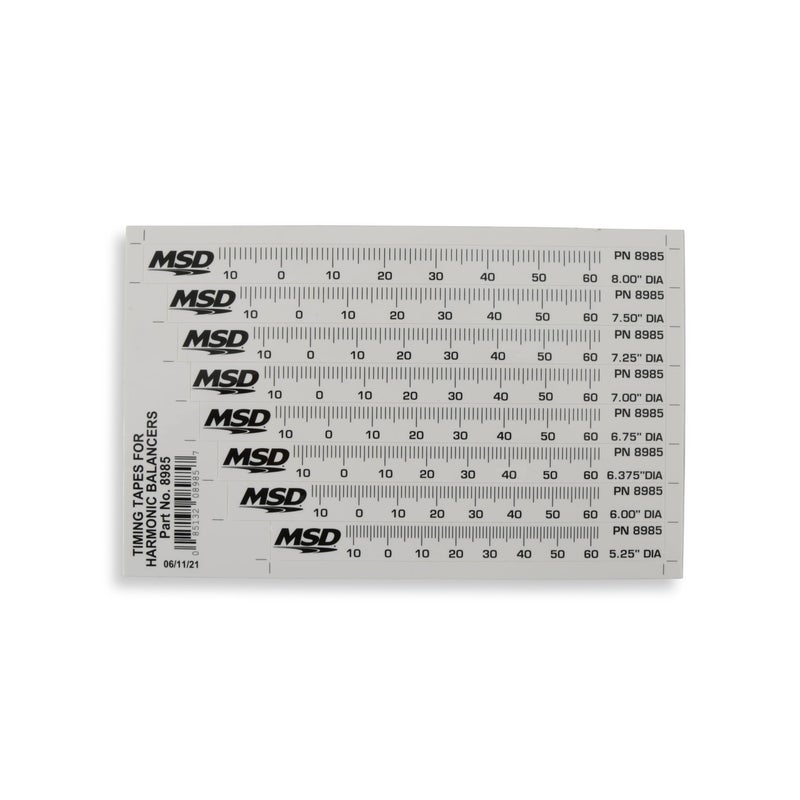 MSD 8985 Timing Tapes for Harmonic Balancers - Image 1