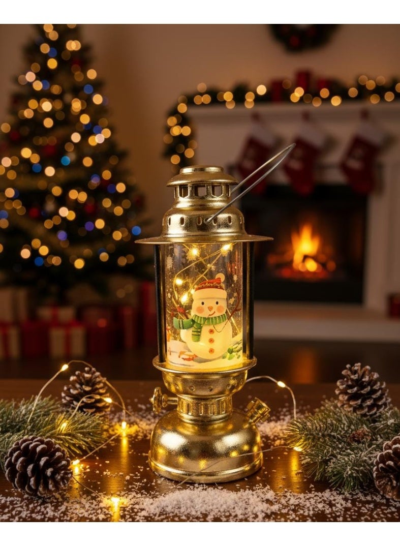 فانوس عيد الميلاد ، ضوء LED، طراز قديم، مظهر رائع جميل، شكل فريد، فانوس كريسماس بابا نويل عدد 1 - Image 1