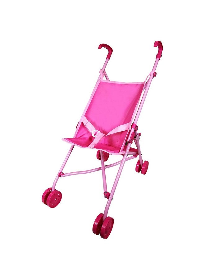 Lissi دمية: مجموعة عربة أطفال بمظلة مع لعبة لعب الأدوار للدمية مقاس 16 بوصة قابلة للطي بشكل مضغوط للأعمار من 4 سنوات فما فوق - Image 5