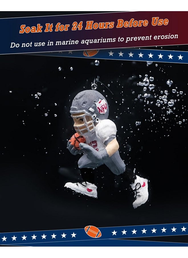 Uniclife - Uniclife Floating Fish Tank Decoration Game Day Aquarium Rugby Party Decoration, Resin Rugby Ornament Aquarium Floating Ornament for The Big Game - Image 1