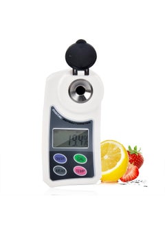Digital Brix Sugar Refractometer Electronic Handheld Sweetness Meter Saccharimeter Measurement Range 0.0-55% Brix for Water Fruit Crops