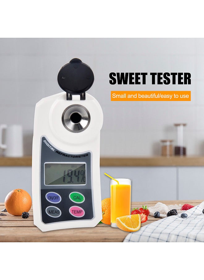 Generic - Digital Brix Sugar Refractometer Electronic Handheld Sweetness Meter Saccharimeter Measurement Range 0.0-55% Brix for Water Fruit Crops - Image 1