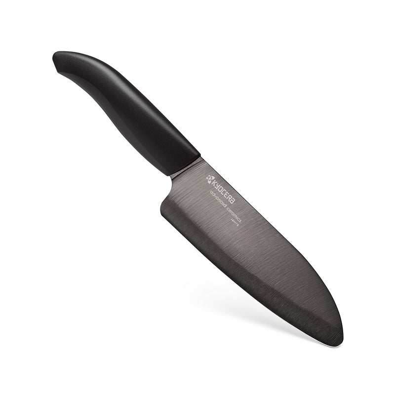 Kyoceraâ€™s Revolution 4-Piece Ceramic Knife Set: Chef Knife For Your Cooking Needs, Includes 6"Chef's Santoku, 5.5" Santoku, 4.5" Utility & 3" Paring Knives, Black - Image 4