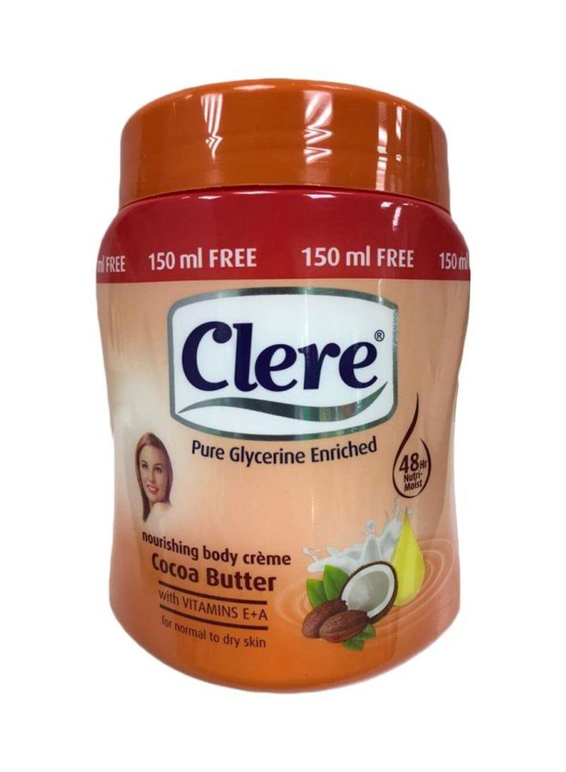 CLERE Cocoa Butter Nourishing Body Cream 500ml