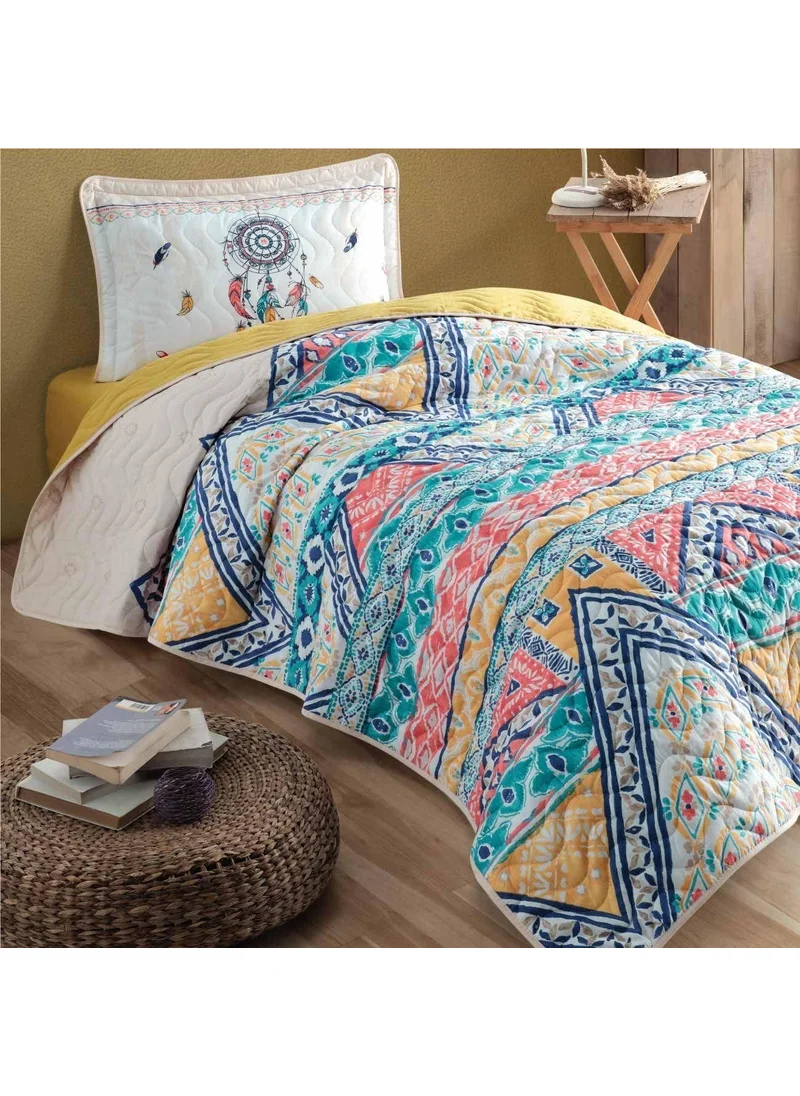 كلاسي Ranforce Bedspread Single Boho V1 Beige