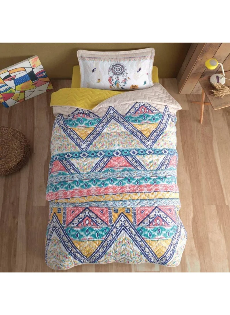 كلاسي Ranforce Bedspread Single Boho V1 Beige
