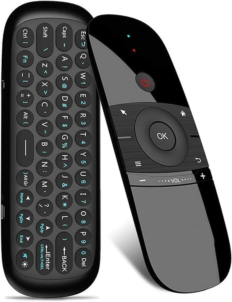 W1 2.4G air Mouse Wireless Keyboard Remote Control Infrared Remote Learning 6-axis Motion Sense w/USB Receiver for Smart TV android TV BOX Laptop PC - Image 1
