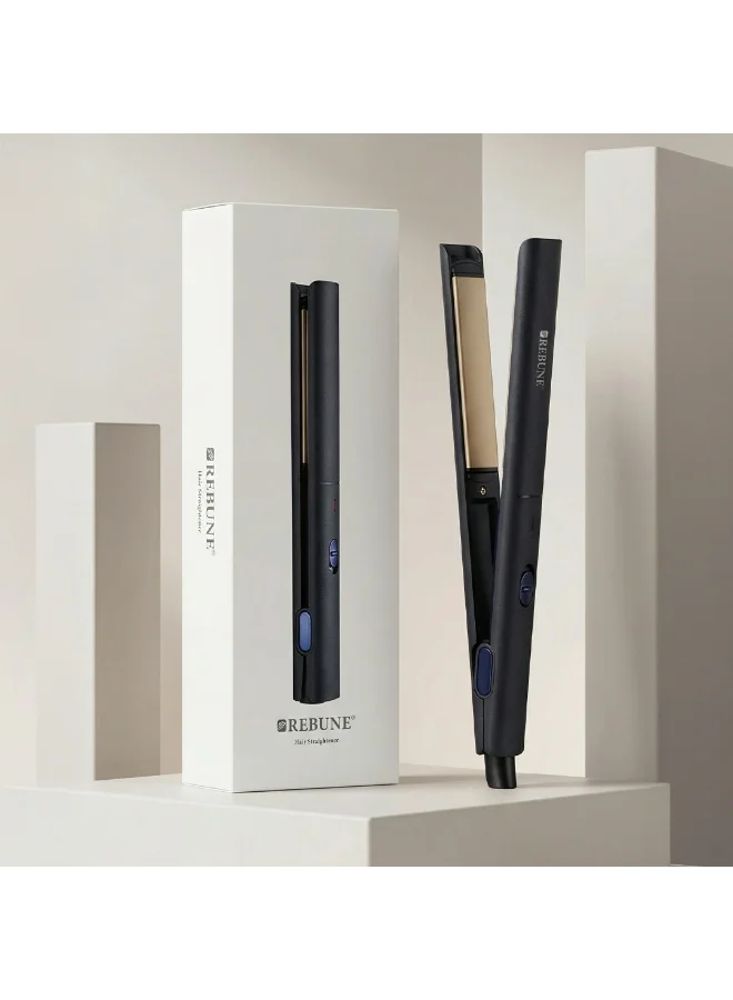 REBUNE Professional Ceramic Hair Straightener – 25W, Up to 390°