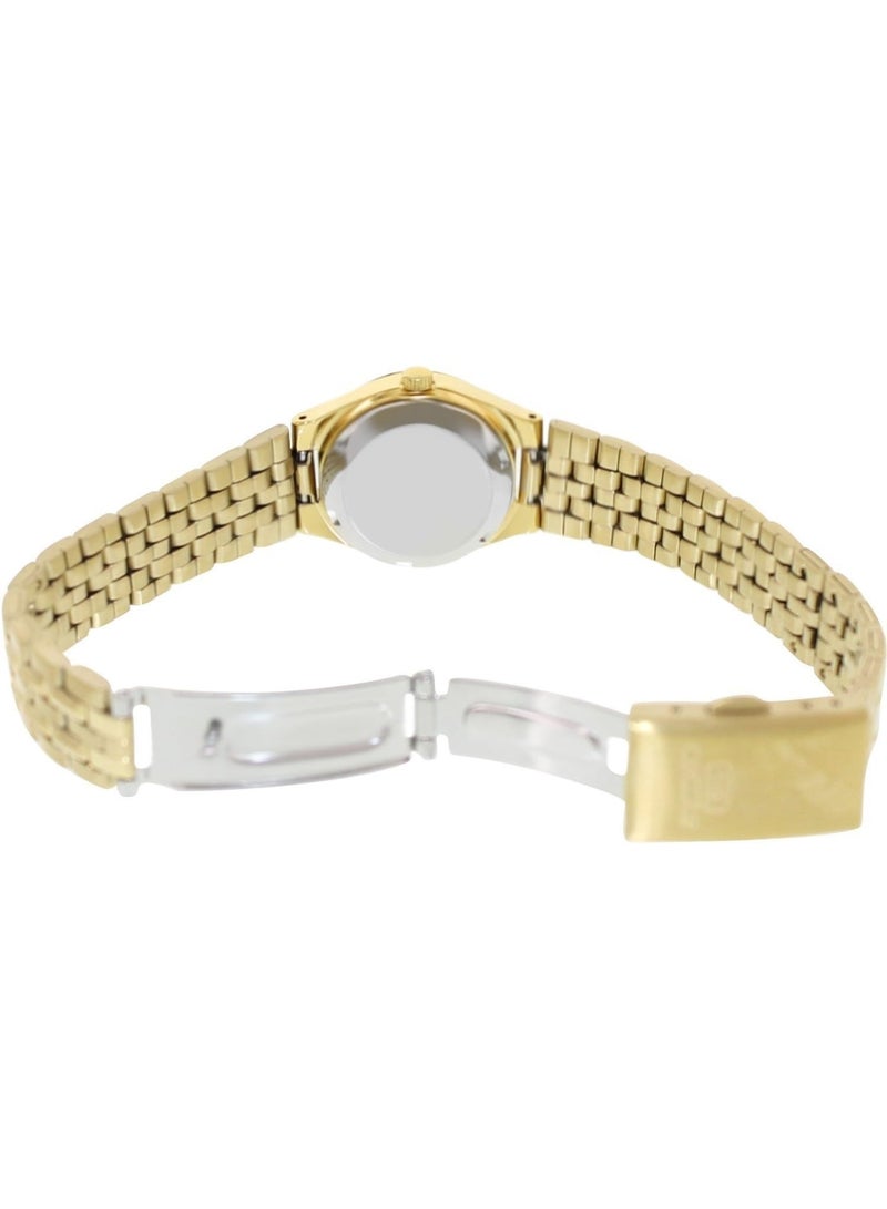 Seiko 5 Automatic Women’s Watch SYMK36K1, 24 mm Gold Dial, Gold‑Tone Stainless Steel Case & Bracelet, 30 m WR - Image 2