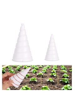 SYOSI 2Pcs Spiral Coil Winding Jig, 2 Sizes Copper Gardening Antenna Making Tool Gardening Copper Wire Antenna Jig for Plants Vegetables (White)  - Image 3