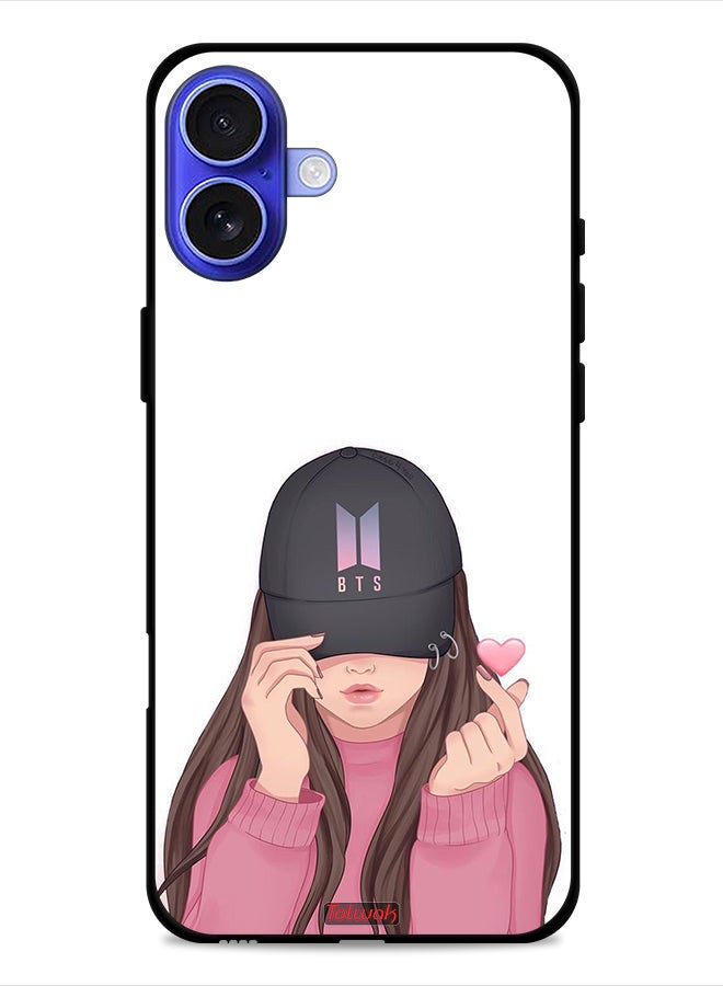 Tolwak Apple iPhone 16 Protective Case Cover Girl Making Snap - Image 1