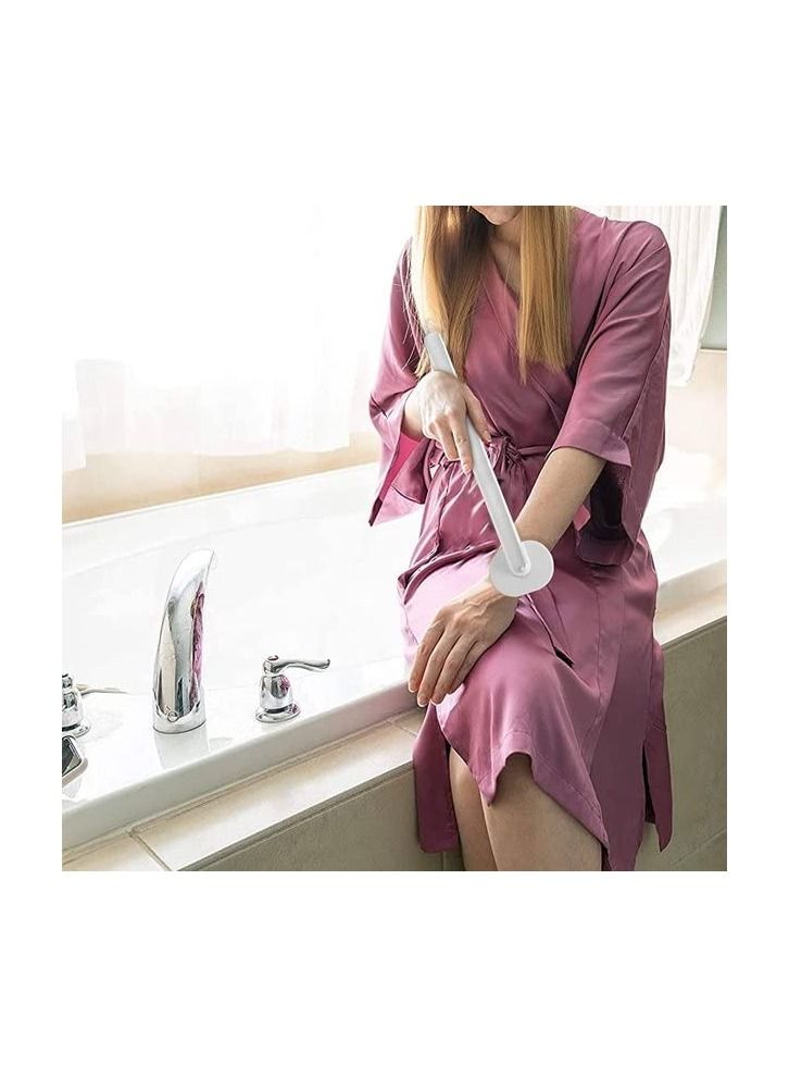 سبيس شوب فرشاة تنظيف وتدليك الحمام بمقبض طويل مع موزع صابون وفرشاة للجسم ومنظف خلفي قابل للتخزين وغسيل الجسم وفرشاة حمام وتنظيف فرشاة التدليك - Image 2