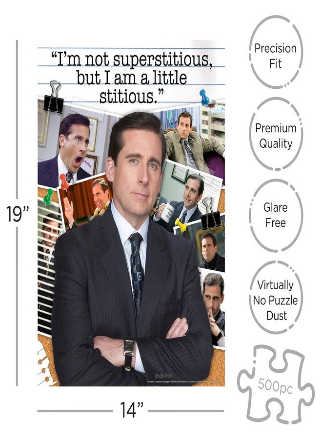 AQUARIUS The Office Michael Scott Puzzle (500 Piece Jigsaw Puzzle) - Officially Licensed The Office Merchandise & Collectibles - Glare Free - Precision Fit - 14 x 19 Inches - Image 2