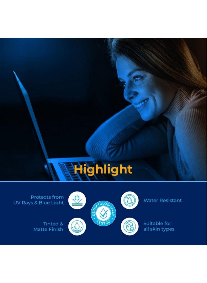 Brinton جل واقي من الشمس برينتون يو في دوكس بلون أزرق SPF 50 PA+++ UVA/UVB للرجال والنساء | لمسة نهائية غير لامعة ومقاوم للماء | لجميع أنواع البشرة، 30 جرام - Image 3