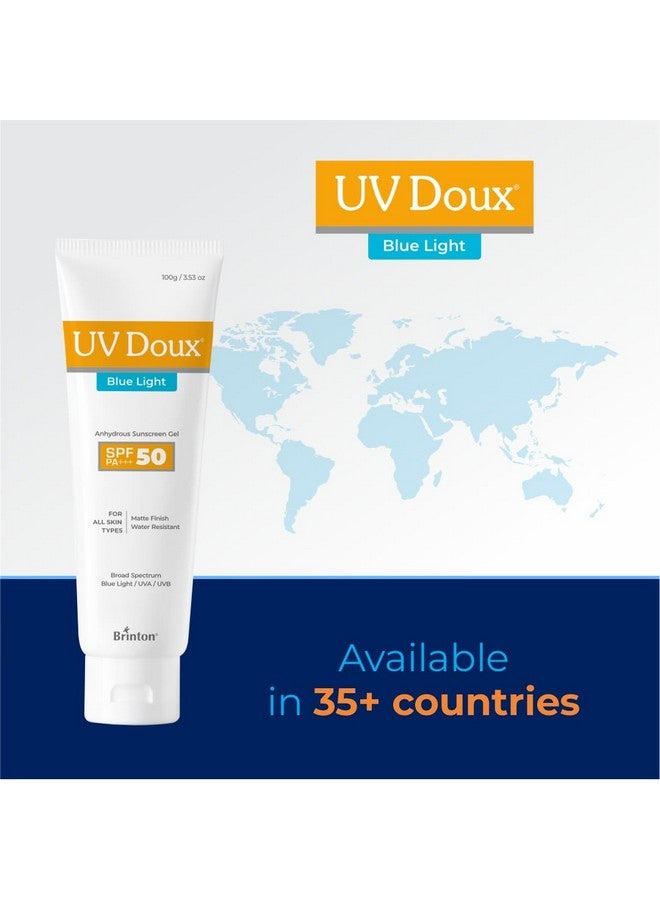 Brinton جل واقي من الشمس برينتون يو في دوكس بلون أزرق SPF 50 PA+++ UVA/UVB للرجال والنساء | لمسة نهائية غير لامعة ومقاوم للماء | لجميع أنواع البشرة، 30 جرام - Image 4