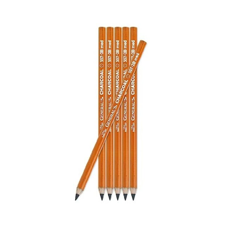 General's Charcoal Pencil Bundle: 2B Medium, 4B Soft, 6B Extra Soft - 557 Series, 12 Pencils Each Box, Total of 36 Pencils for Drawing Class, Painting, Sketching, Portraits - Image 3
