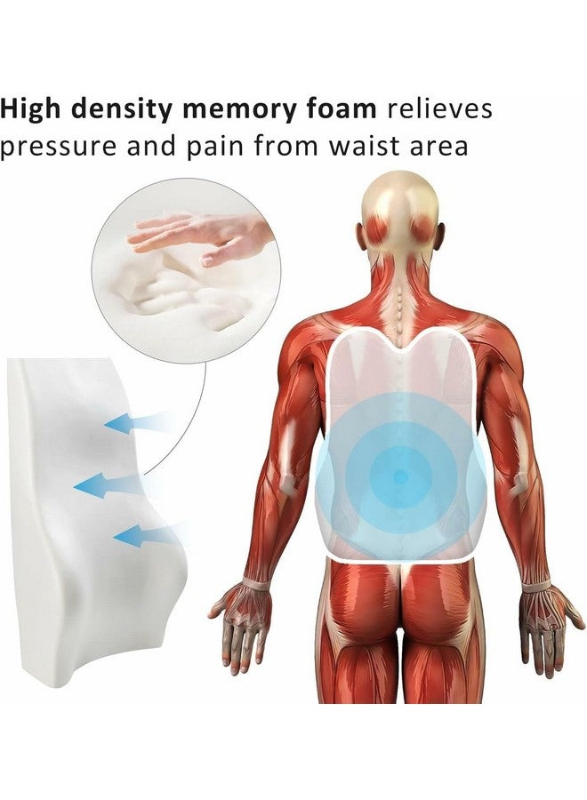 kossto Ultimate Pro Seat Cushion & Backrest Cushion Combo, Relieves Back, Coccyx Pain, Memory Foam for Orthopedic Support, for Long Sitting Hours on Office/Home Chair with 2 Years Warranty (Silver)