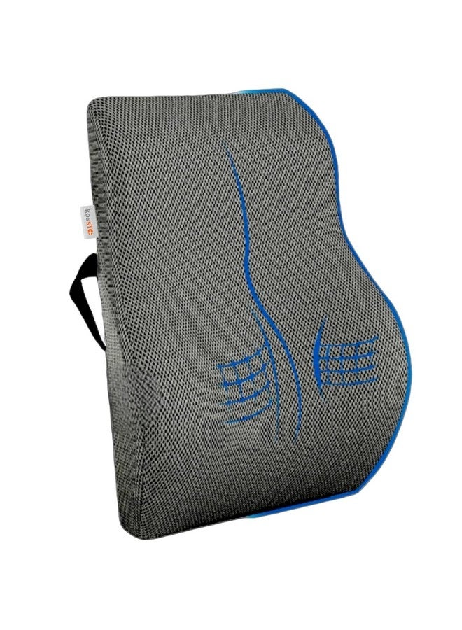 kossto Ultimate Pro Seat Cushion & Backrest Cushion Combo, Relieves Back, Coccyx Pain, Memory Foam for Orthopedic Support, for Long Sitting Hours on Office/Home Chair with 2 Years Warranty (Silver)