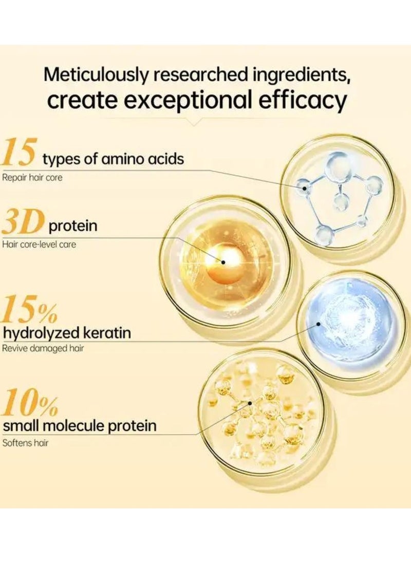 PURC - 70g 8S Revitalizes Hot Dyeing Damaged Hair Mask Keratin Damaged Hair Repair Mask Hair Treatment Masks Intensive Repair Hair Treatment Mask with Keratin Protein for Hair Repair and Nourishment - Image 1