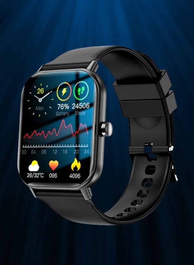 2024 GTS Smartwatch Bluetooth Talk 100 Sport Modes Black - Image 1