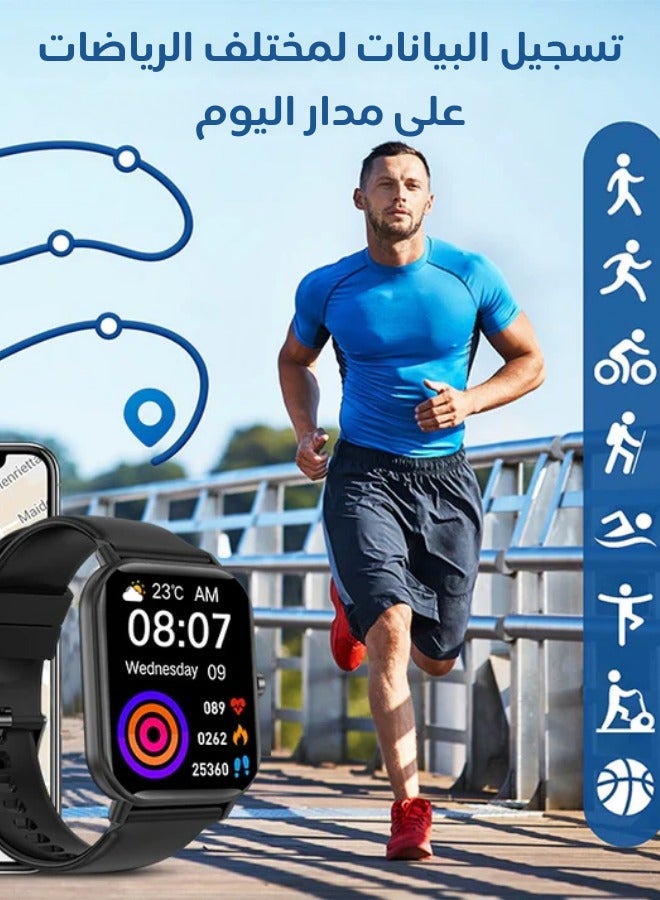 2024 GTS Smartwatch Bluetooth Talk 100 Sport Modes Black - Image 4