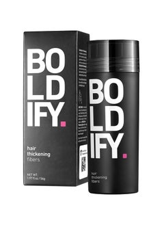 Boldify BOLDIFY Hair Fibers for Thinning Hair (BLACK) Undetectable - 56gr Bottle - Completely Conceals Hair Loss in 15 Sec - Hair Thickener for Fine Hair for Women & Men  - Image 1