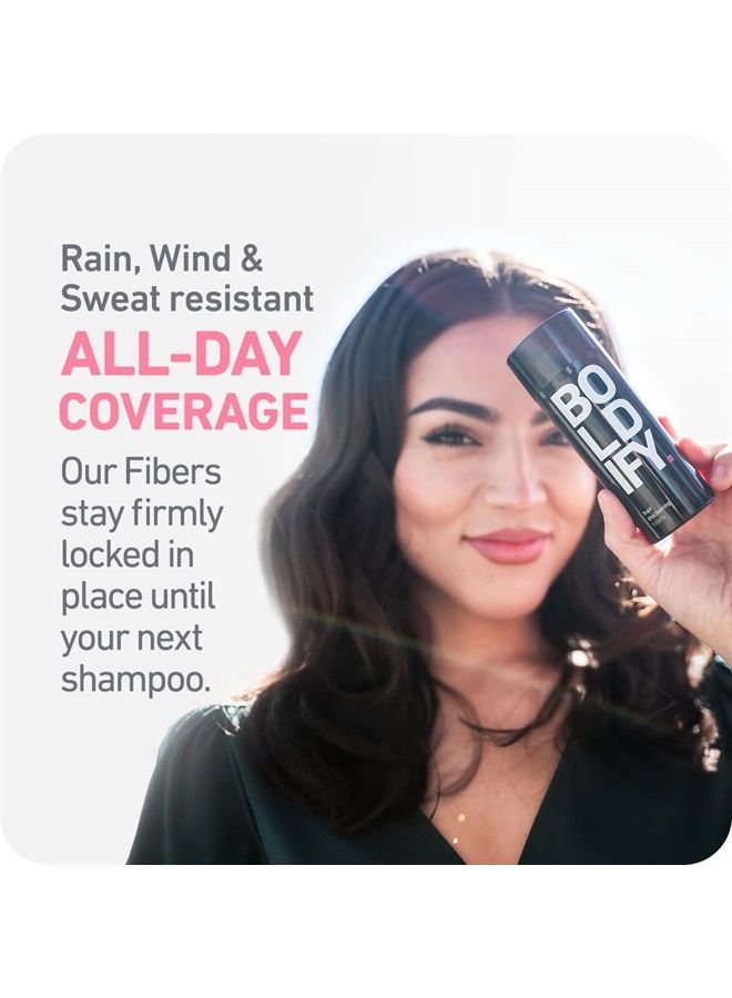 BOLDIFY Hair Fibers for Thinning Hair (BLACK) Undetectable - 56gr Bottle - Completely Conceals Hair Loss in 15 Sec - Hair Thickener for Fine Hair for Women & Men - Image 4