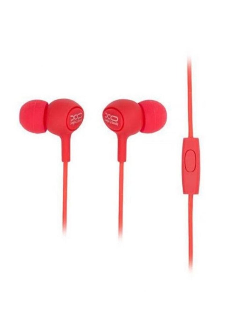 XO Candy Series Stereo In-Ear Earphone With Mice Red 
