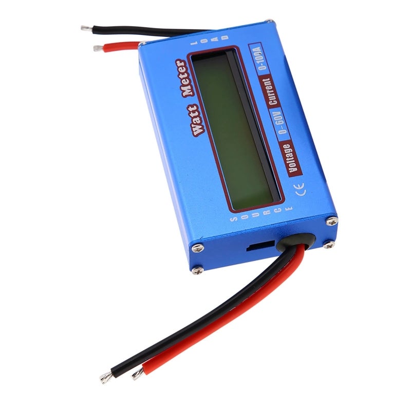 Energy Meter: Blue LCD Screen - Low Power Consumption Volt Amp Meter for DC Circuits Solar System Battery Bank Troubleshooting - Image 2