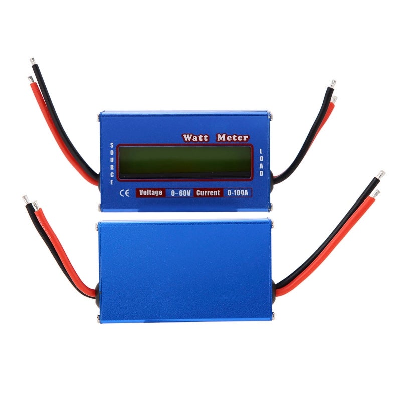 Energy Meter: Blue LCD Screen - Low Power Consumption Volt Amp Meter for DC Circuits Solar System Battery Bank Troubleshooting - Image 3