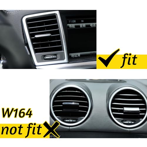 BJchiwu A/C Vent Outlet Grille Clip Fit for Mercedes-Benz ML250 ML350 ML400 ML500 GLE300d GLE350 GLE400 GLE43 GLE450 GLE550e GLE63 AMG GL450 GL550 GL63 GLS450 GLS550 GLS63 GLS450 GLS550(1PCS Rear Row) - Image 3