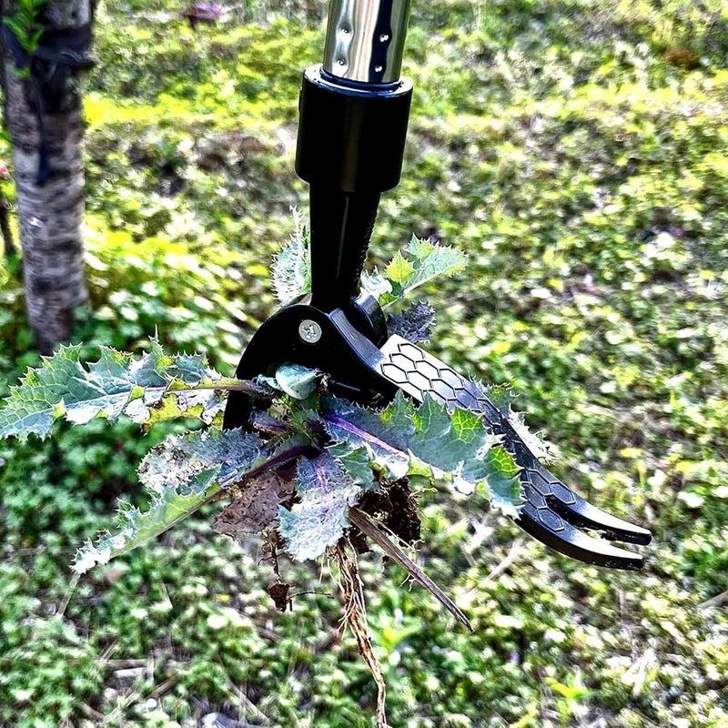 TOPINCN Stand Up Weeds Puller Tool Heavy Duty Detachable 3 Claw Weeder for Garden - Image 4