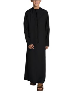 U.S. ELK Boy’s Emirati Kandura | Stitched Traditional Kids Arabic Thobe, Dishdasha, Kaftan for Boys | Long Sleeve Islamic Arab Dress with Side Pocket  - Image 1