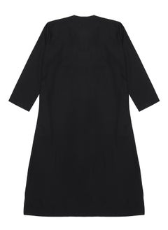 U.S. ELK Boy’s Emirati Kandura | Stitched Traditional Kids Arabic Thobe, Dishdasha, Kaftan for Boys | Long Sleeve Islamic Arab Dress with Side Pocket  - Image 2