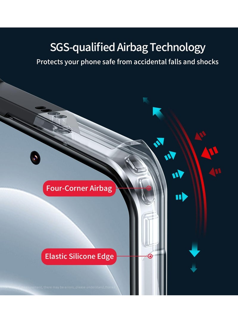 Mobile Phone Case Cover for TECNO Pova 6 Pro 5G, Ultra-Thin Lightweight Cover Soft TPU Bumper + Acrylic Clear Back Mobile Phone Case Cover - Image 2