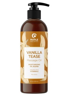 Vanilla Sensual Massage Oil For Couples Irresistible Full Body Massage Oil For Date Night With Smooth Gliding Coconut And Sweet Almond Oil With Dreamy Vanilla Scent Non Gmo Gluten Free And Vegan