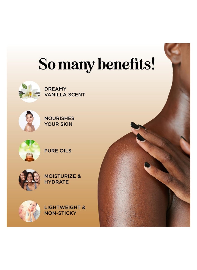 Maple Holistics - Vanilla Sensual Massage Oil For Couples Irresistible Full Body Massage Oil For Date Night With Smooth Gliding Coconut And Sweet Almond Oil With Dreamy Vanilla Scent Non Gmo Gluten Free And Vegan - Image 1