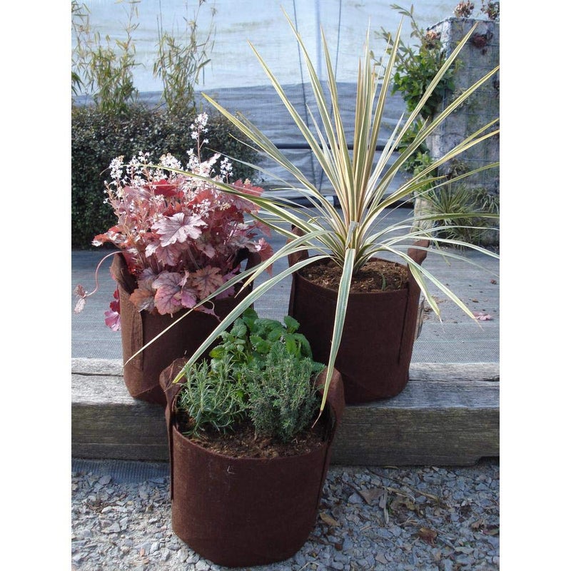 MAUI MIKE'S Root Pouch 10 Gallon/ 10 Pack Heavy Duty Grow Bag. Plant Fabric Pots with Handles. Grow Fabric Pots & Bags for Tomatoes,Vegetables and Flowers. Made from Recycled Water Bottles. - Image 2